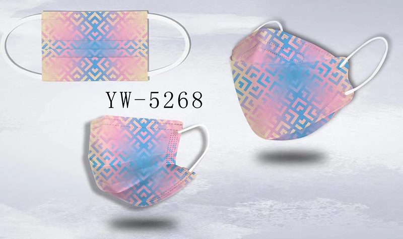 Digitálně tištěná maska ​​se vzorem textury